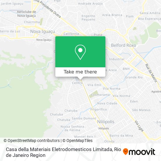 Casa della Materiais Eletrodomesticos Limitada map