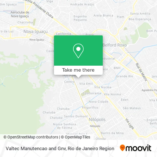 Valtec Manutencao and Gnv map