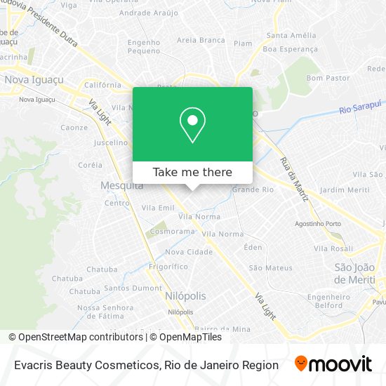 Evacris Beauty Cosmeticos map