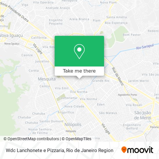 Mapa Wdc Lanchonete e Pizzaria