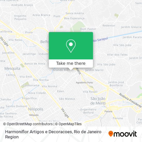 Harmoniflor Artigos e Decoracoes map