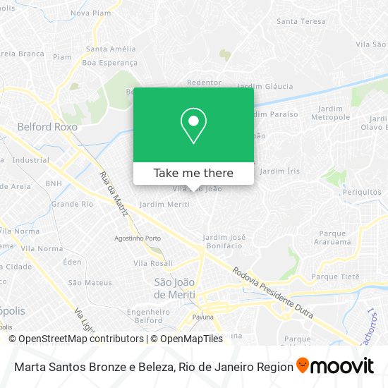 Mapa Marta Santos Bronze e Beleza