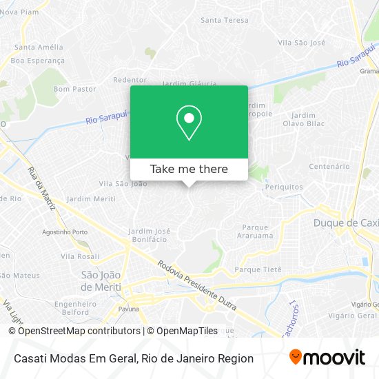 Mapa Casati Modas Em Geral