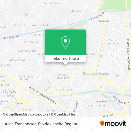 Allan Transportes map