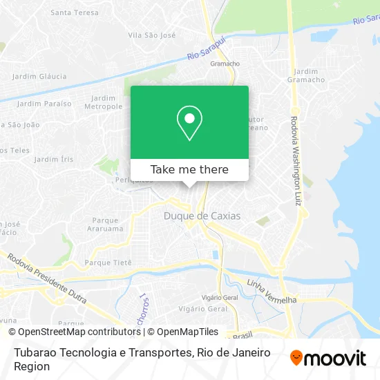 Tubarao Tecnologia e Transportes map