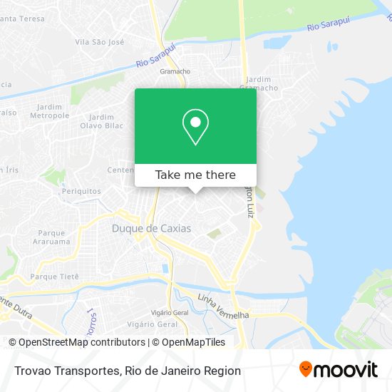 Trovao Transportes map