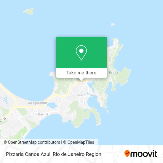 Pizzaria Canoa Azul map