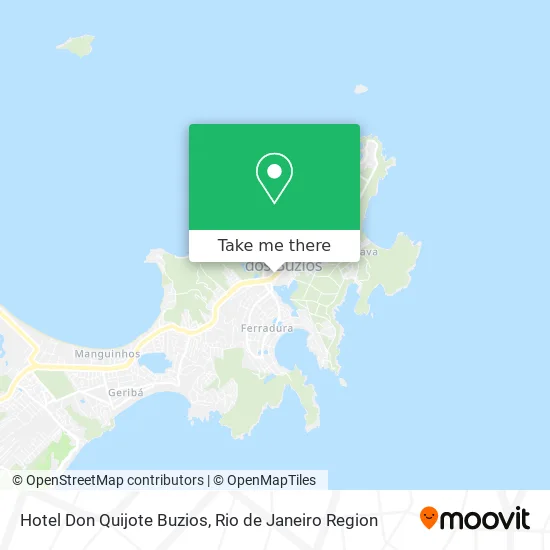 Hotel Don Quijote Buzios map