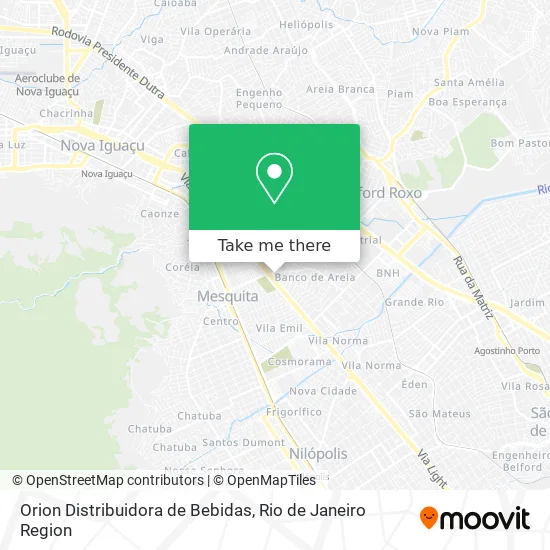 Orion Distribuidora de Bebidas map
