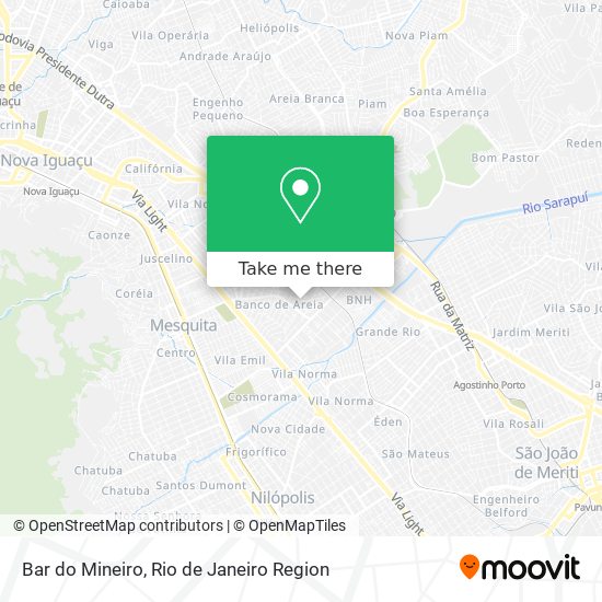 Mapa Bar do Mineiro