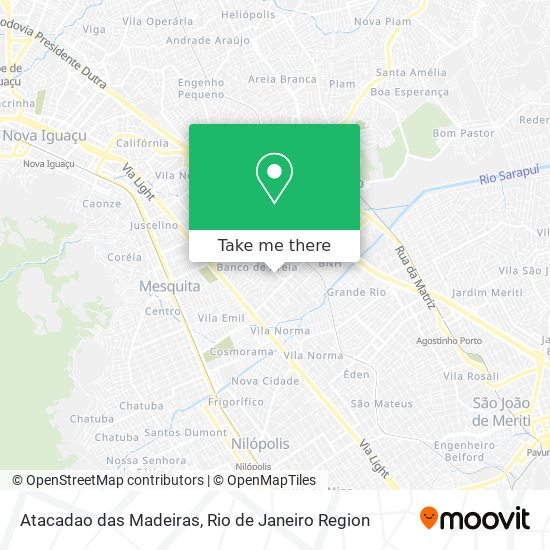 Mapa Atacadao das Madeiras