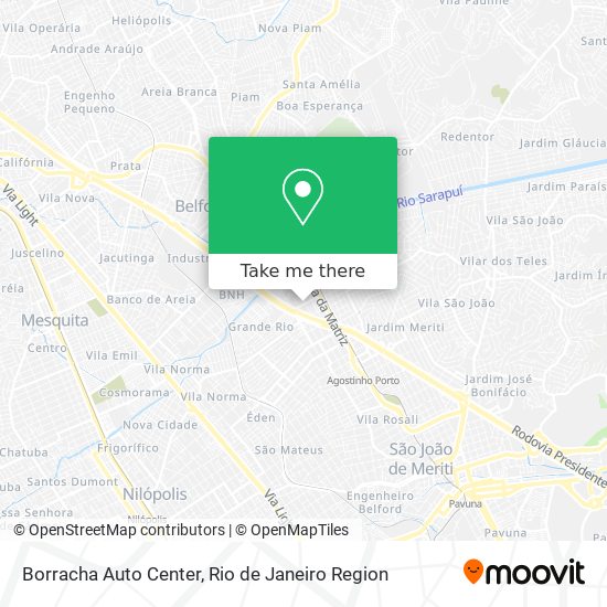 Borracha Auto Center map