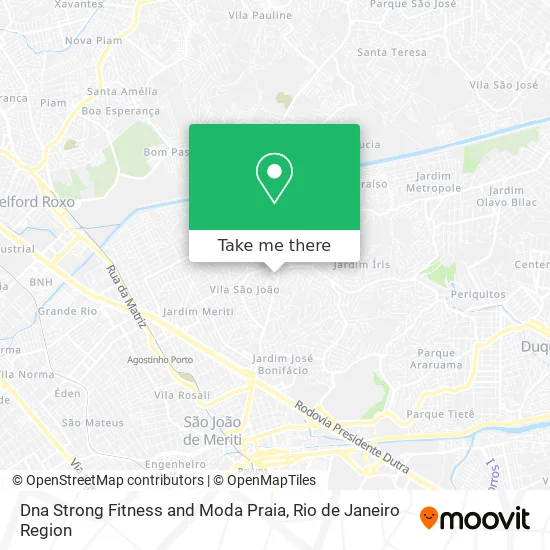 Dna Strong Fitness and Moda Praia map