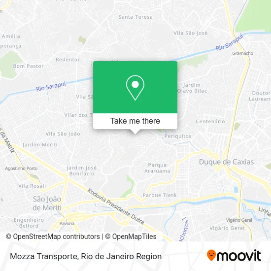 Mozza Transporte map