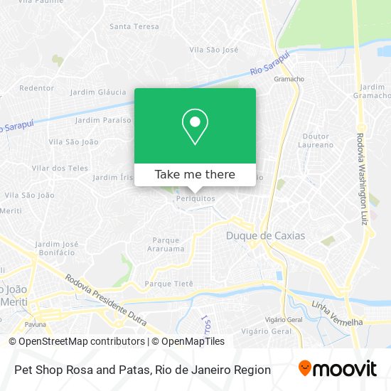 Pet Shop Rosa and Patas map