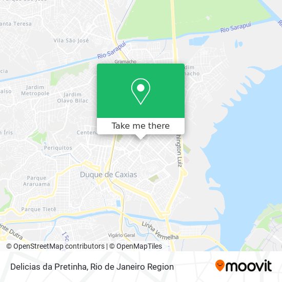 Mapa Delicias da Pretinha