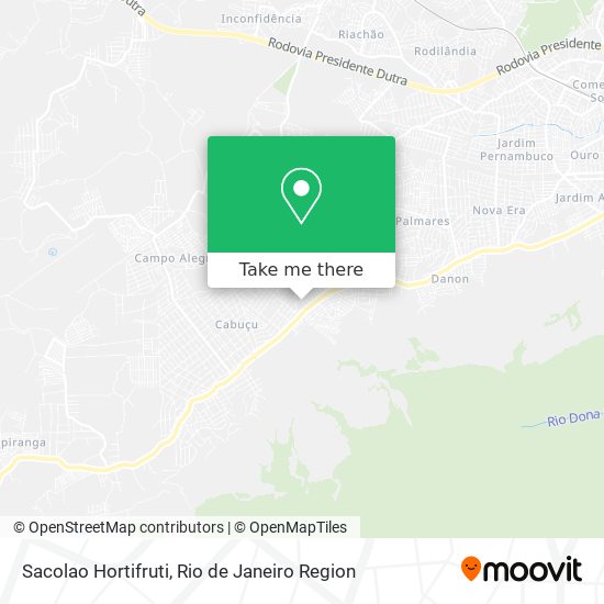 Sacolao Hortifruti map