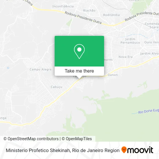 Ministerio Profetico Shekinah map