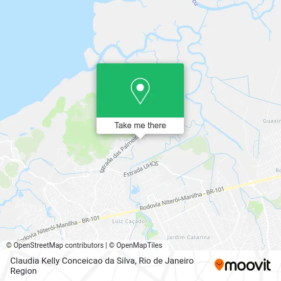 Claudia Kelly Conceicao da Silva map