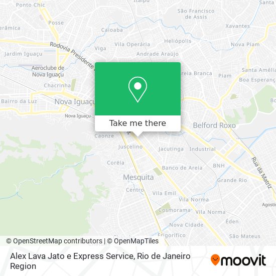 Alex Lava Jato e Express Service map