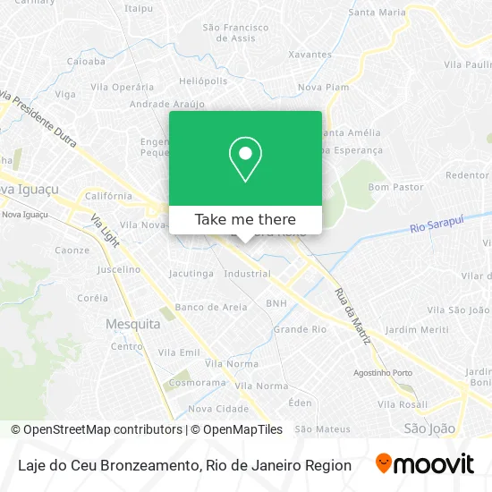 Laje do Ceu Bronzeamento map