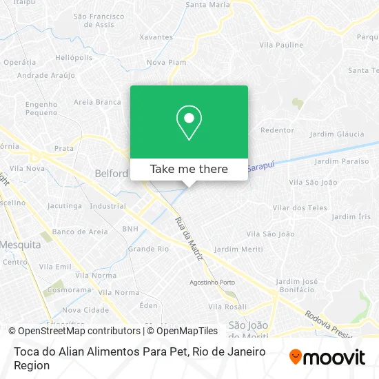 Toca do Alian Alimentos Para Pet map