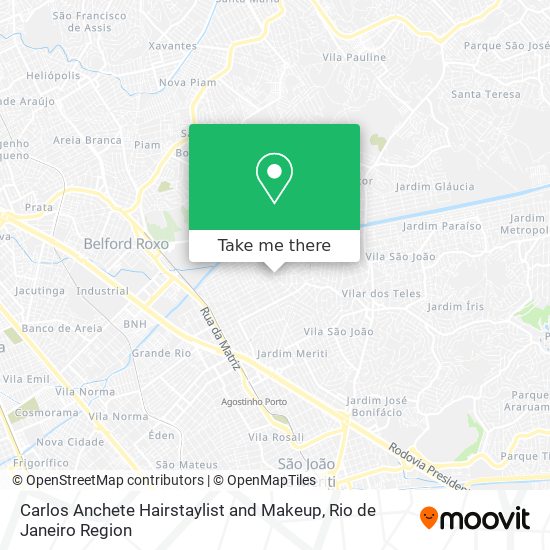 Carlos Anchete Hairstaylist and Makeup map