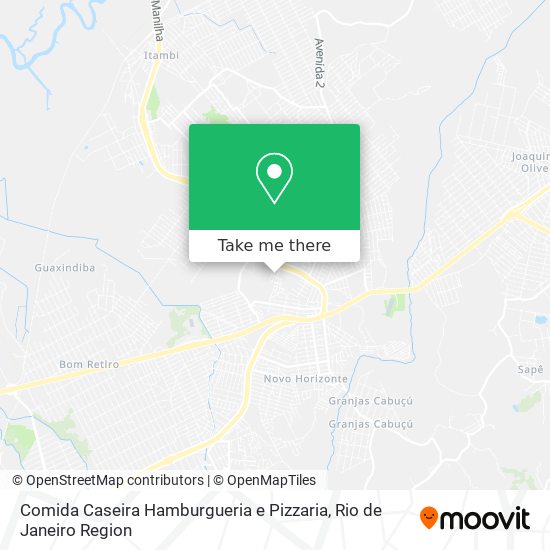 Mapa Comida Caseira Hamburgueria e Pizzaria