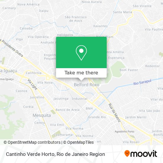Cantinho Verde Horto map