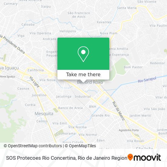 SOS Protecoes Rio Concertina map