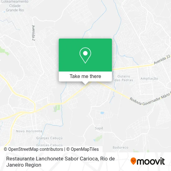 Restaurante Lanchonete Sabor Carioca map