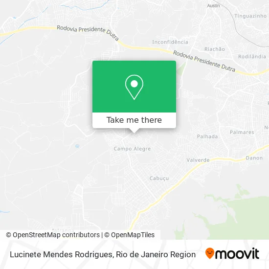 Lucinete Mendes Rodrigues map