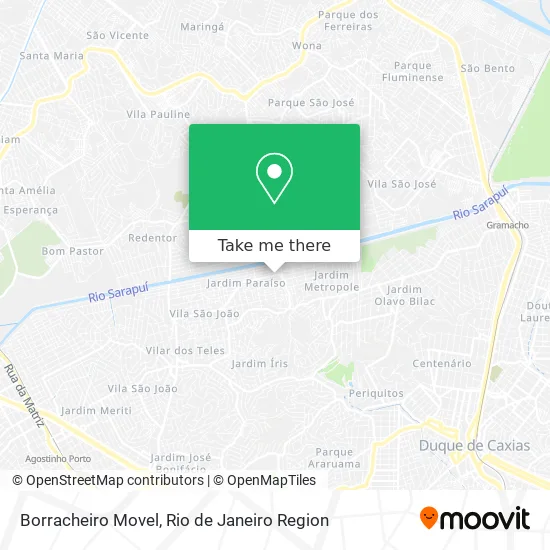 Borracheiro Movel map