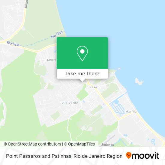 Point Passaros and Patinhas map