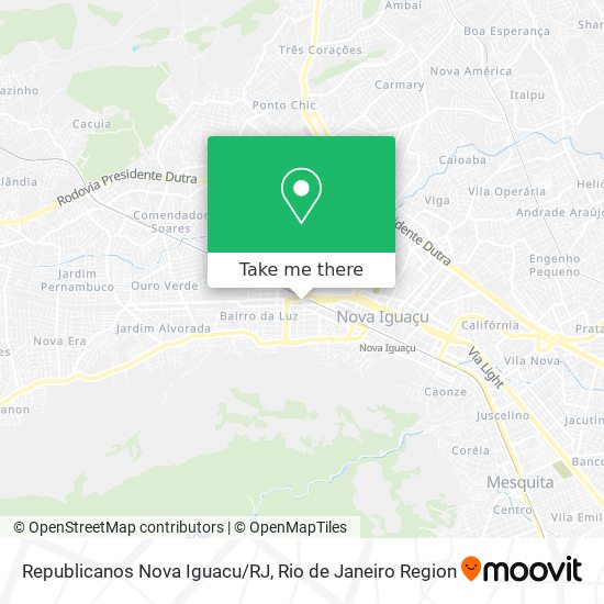 Republicanos Nova Iguacu/RJ map