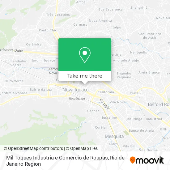 Mil Toques Indústria e Comércio de Roupas map