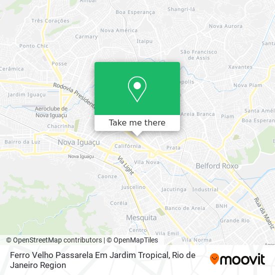 Ferro Velho Passarela Em Jardim Tropical map