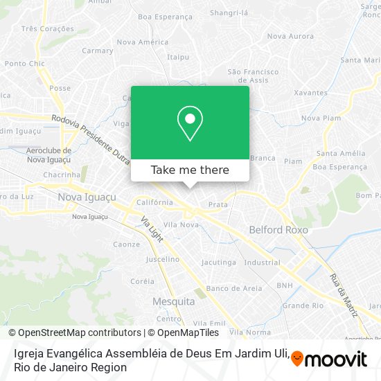 Igreja Evangélica Assembléia de Deus Em Jardim Uli map