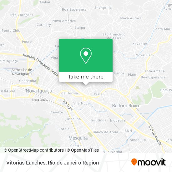 Vitorias Lanches map