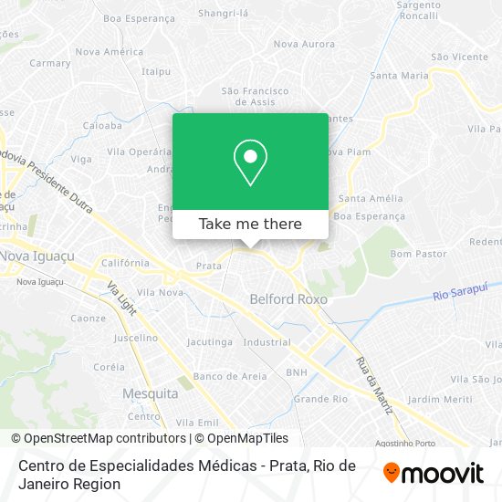 Mapa Centro de Especialidades Médicas - Prata