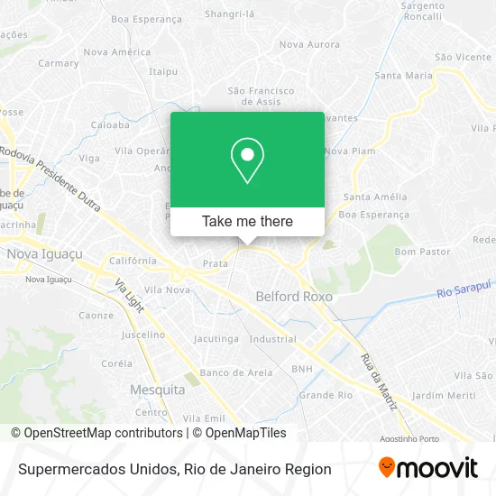 Supermercados Unidos map