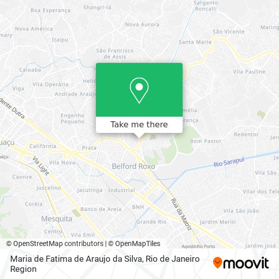 Mapa Maria de Fatima de Araujo da Silva