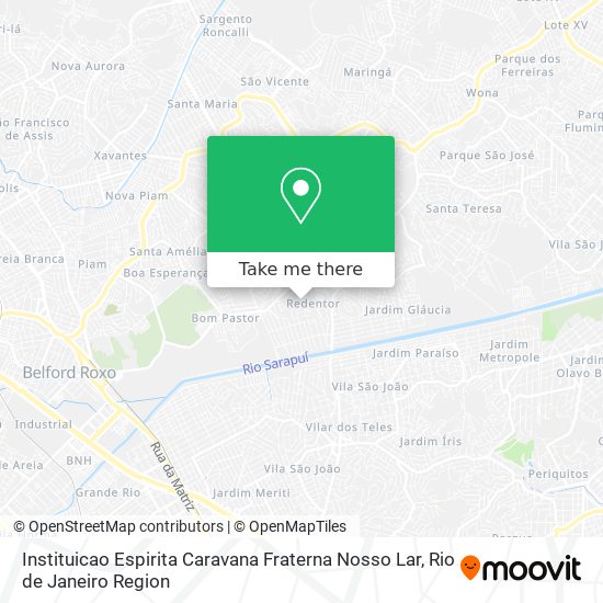 Instituicao Espirita Caravana Fraterna Nosso Lar map