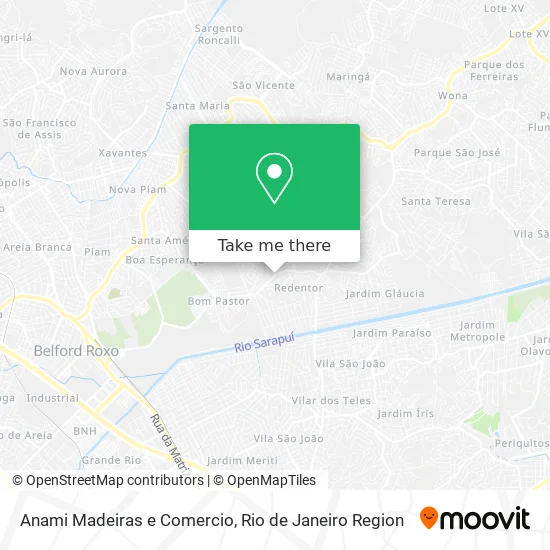 Anami Madeiras e Comercio map