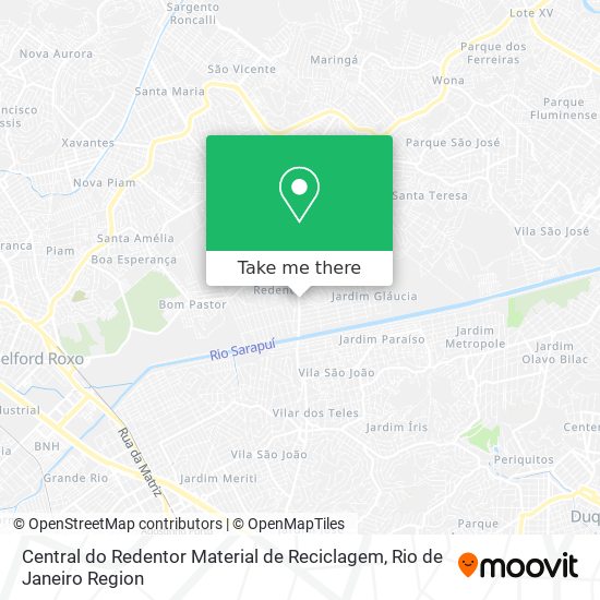 Central do Redentor Material de Reciclagem map