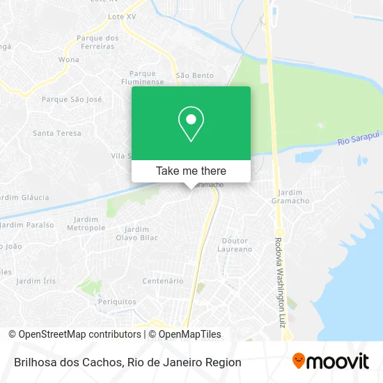 Brilhosa dos Cachos map