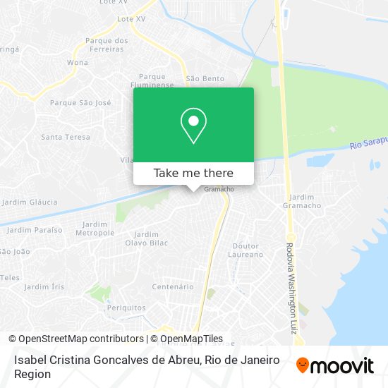 Isabel Cristina Goncalves de Abreu map