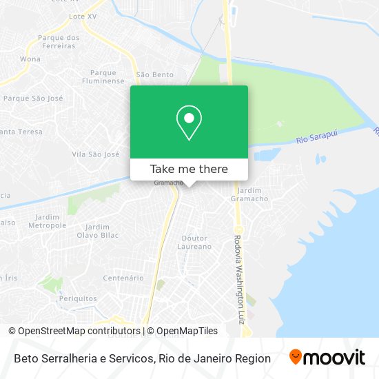 Beto Serralheria e Servicos map