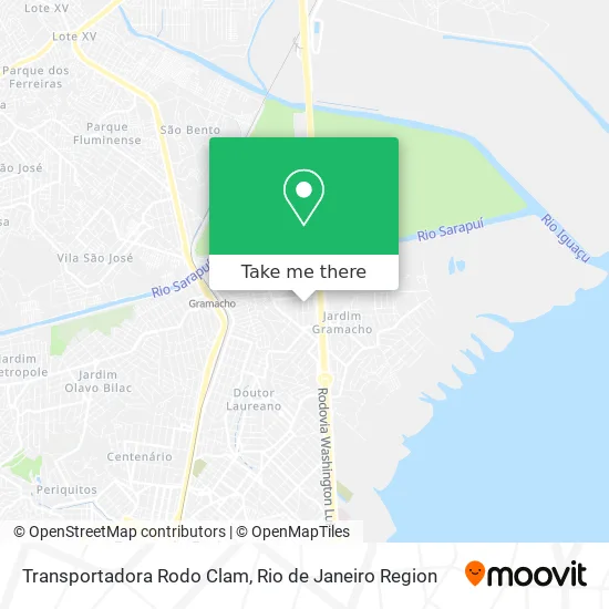 Transportadora Rodo Clam map