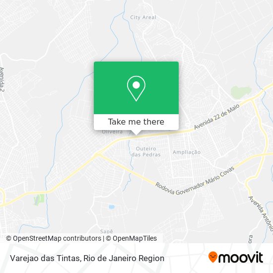 Varejao das Tintas map